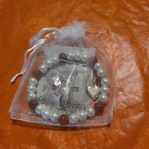 Genuine Carnelian Bracelet and Earrings